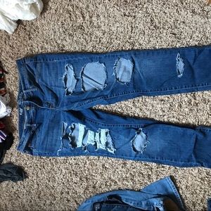 DIY Distressed Jeans